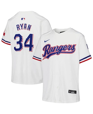 Nike Big Boys and Girls Nolan Ryan White Texas Rangers Throwback Cooperstown Collection Limited Jersey