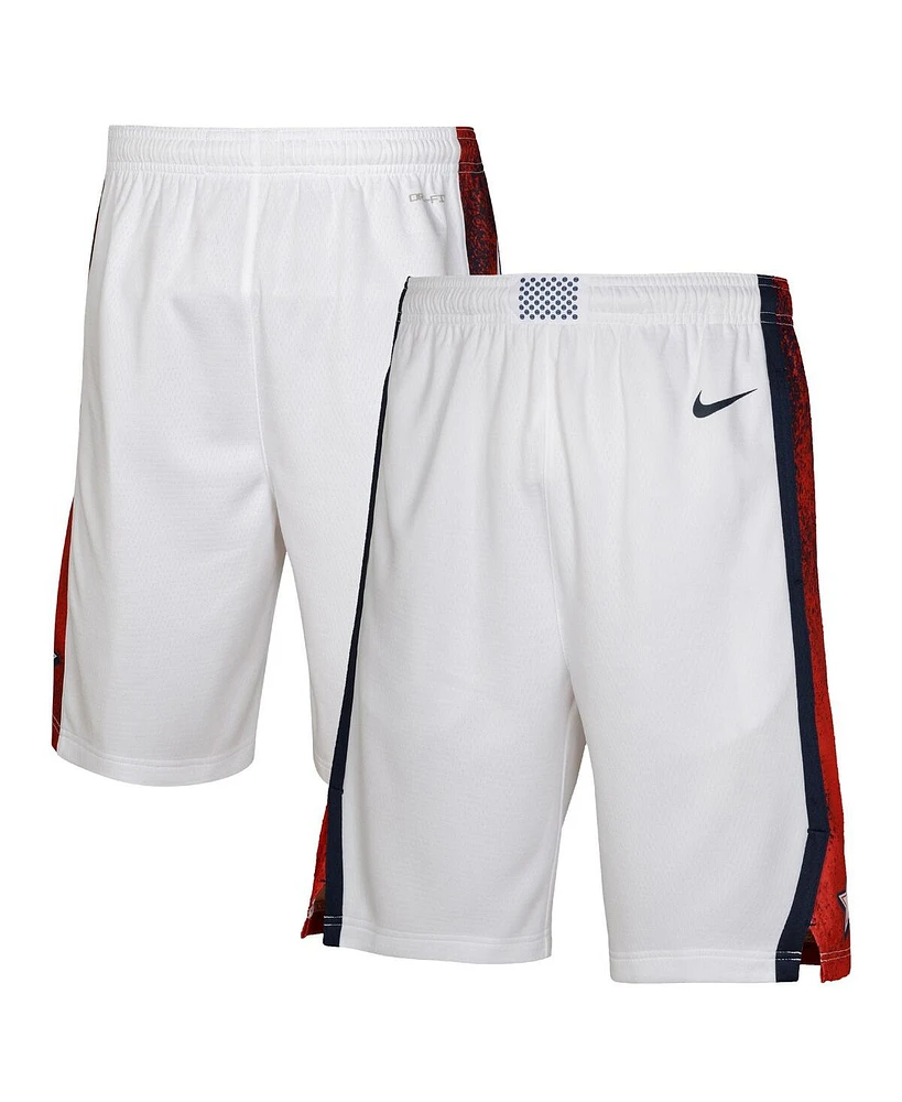 Nike Big Boys and Girls White Usa Basketball 2024 Summer Olympics Swingman Shorts