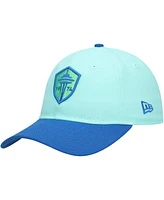 New Era Men's Aqua Seattle Sounders Fc 2024 Jersey Hook 9TWENTY Adjustable Hat