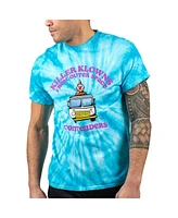 Contenders Clothing Men's and Women's Turquoise Killer Klowns from Outer Space Ice Cream Truckin' Graphic Tie-Dye T-Shirt