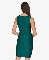 Calvin Klein Women's Boat-Neck Embellished Sheath Dress