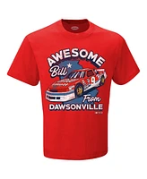 Checkered Flag Sports Men's Red Bill Elliott Awesome from Dawsonville T-Shirt