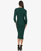 Calvin Klein Women's Rib-Knit Long-Sleeve Sweater Dress