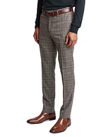 Paisley & Gray Men's Downing Slim-Fit Stretch Check Suit Pants