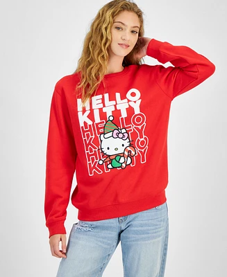 Love Tribe Juniors' Hello Kitty Christmas Sweatshirt