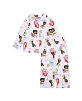 Disney Princess Toddler Girl Long Sleeve Collared 2-Piece Set