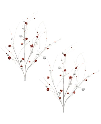 Slickblue Set of 2 Sleigh Bell Sprays – Festive Holiday Decor for Any Home