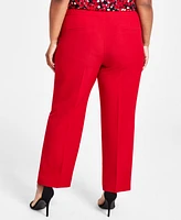 Kasper Plus Straight-Leg Modern Dress Pants