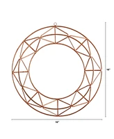 Slickblue Geometric Copper Wall Decor - Modern and Stylish Wall Art