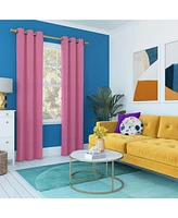 Sun Zero Harper Bright Vibes 100% Blackout Grommet Curtain Panel