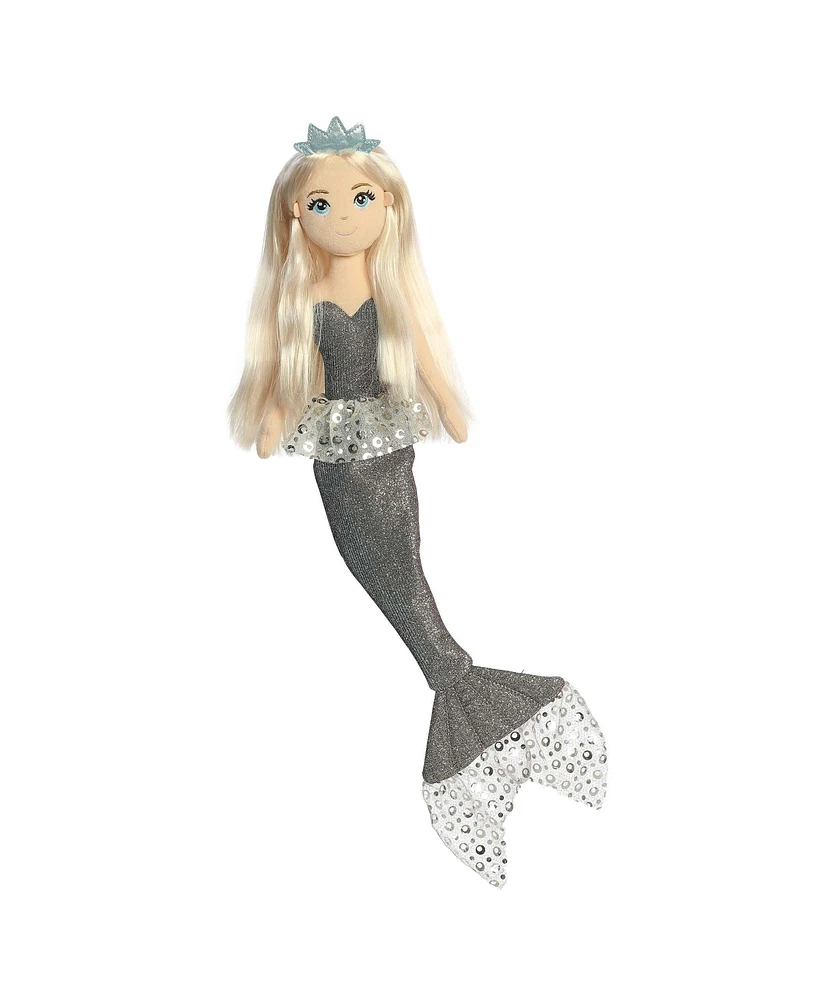 Aurora Large Celestial Sparkles Luna Sea Sparkles Enchanting Plush Toy Gray 18"