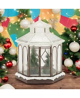 Slickblue Led Winter Gazebo Display for Festive Seasonal Decor