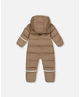 Deux par Baby Unisex One-Piece Compressible Snowsuit Coffee For