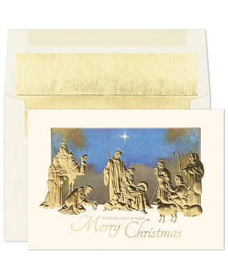 Masterpiece Studios Golden Nativity Holiday Boxed Cards