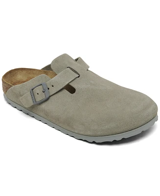 Birkenstock Women's Boston Suede Leather Clogs from Finish Line