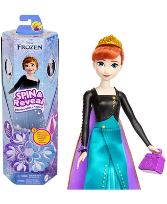 Disney Frozen Spin Reveal Anna Fashion Doll Accessories with 11 Surprises - Multi