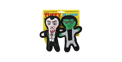 Tuffy Jr Holiday Dracula and Frankenstein 2 Pack, Dog Toy