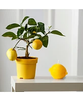 Ventray Lemon Shaped 3" Scented Candle - Yellow