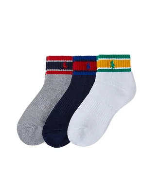 Polo Ralph Lauren Boys Stripe Quarter 3 Pack