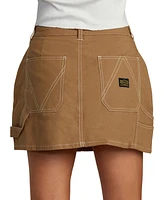 Rvca Juniors' Spring Shift 5-Pocket Cotton Mini Skirt