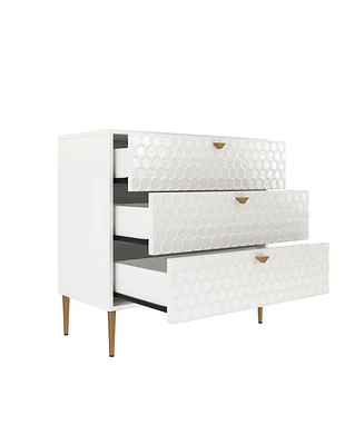 Boyel Living 32"Tall 3-Drawer Storage Cabinet Dresser Chest