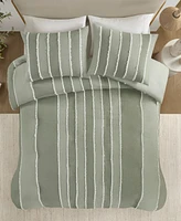 Ink+Ivy Striped Shay 3-Pc. Duvet Cover Set