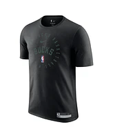 Nike Men's Black Milwaukee Bucks 2024/25 Legend On-Court Practice Performance T-Shirt