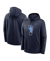 Jordan Men's Navy North Carolina Tar Heels Primetime Alternate Logo Club Fleece Pullover Hoodie