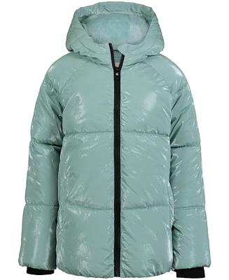 Calvin Klein Toddler and Little Girls Liquid Shine Puffer Jacket