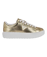 Guess Women's Denesa Treaded Platform Lace-Up Sneakers