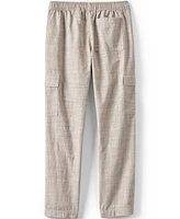 Lands' End Girls Plus Woven Pull On Utility Cargo Pants