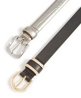 I.n.c. International Concepts Women's 2-Pc. Faux-Leather Belt Set, Created for Macy's