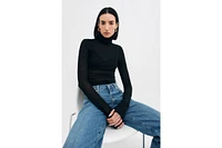 Marcella Women's Eloise Sheer Turtleneck