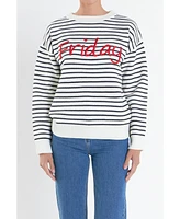 English Factory Women's Lettering Sweater