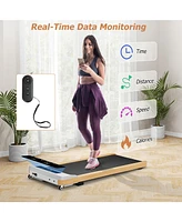 Slickblue Under Desk Treadmill with Remote Control and Led Display for Home Office