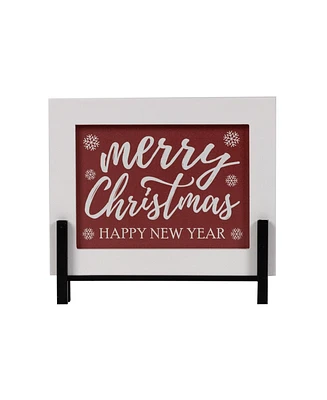 Slickblue Merry Christmas - Happy New Year Sign Mdf