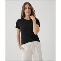 Pact Women's Organic Cotton Softspun Crew Neck Tee