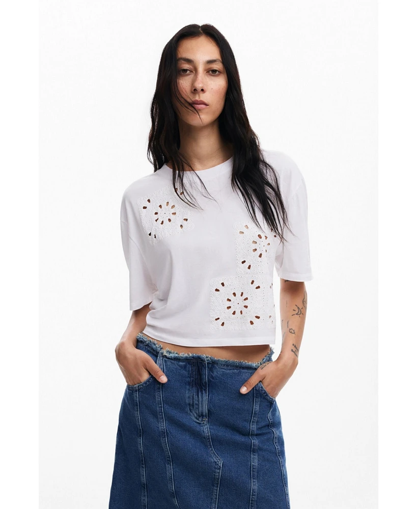 Desigual Women's Plain T-shirt details