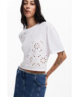 Desigual Women's Plain T-shirt details