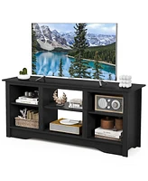 Gymax 58'' Tv Stand Entertainment Center w/ 3-Adjustable Shelves for 65'' Tv