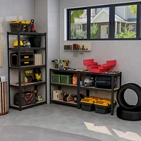 Costway 5 Tier Adjustable Garage Shelving Unit with 2000 lbs Max Load for Warehouse