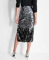 Dkny Women's Multi-Scale Sequin Pull-On Midi Skirt