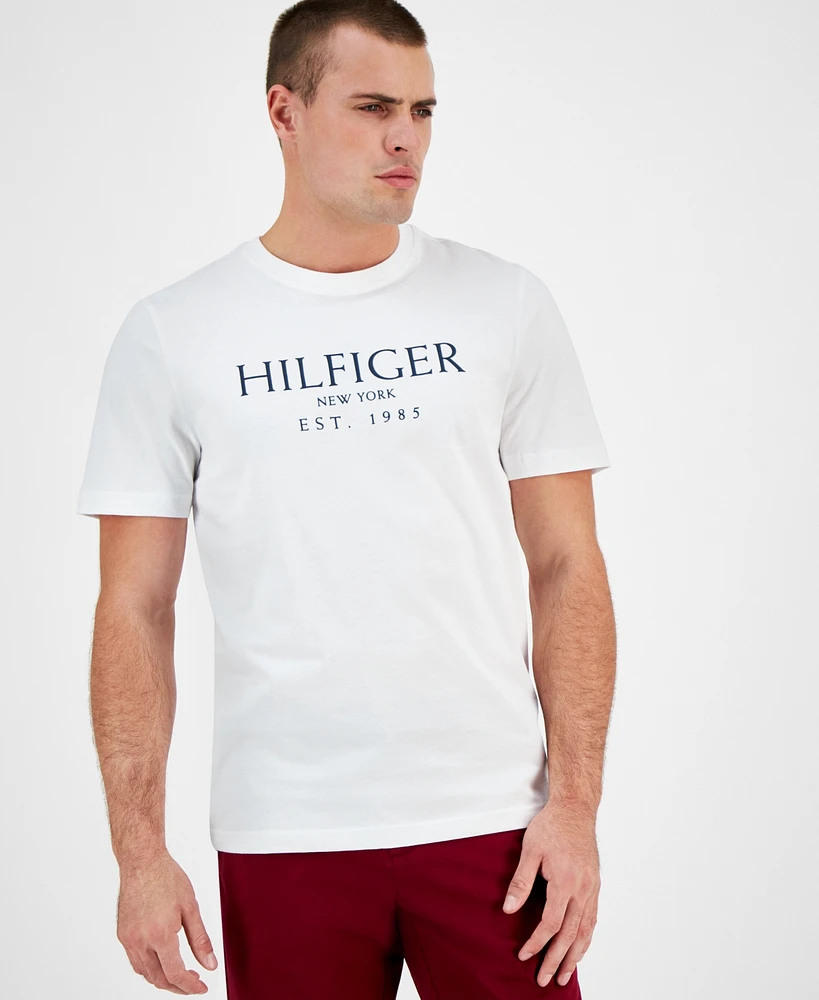 Tommy Hilfiger Men's Short Sleeve Crewneck Logo T-Shirt