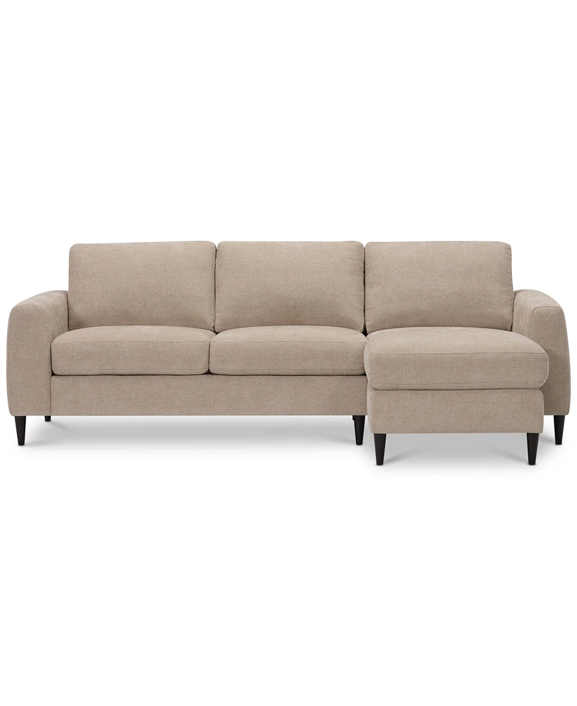 Calvus 2-Pc. Sectional (Loveseat & Chaise)