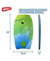 Wham-o 33" Fiber Clad Body Board for Beachwith Wrist Leash , Lightweight Boogie Boards with Eps Core