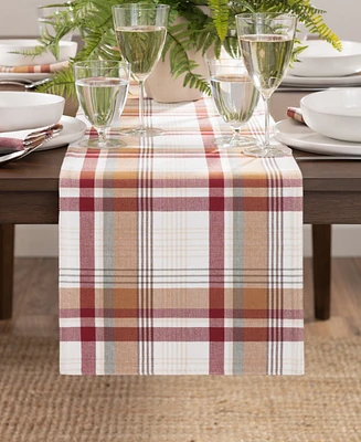 Elrene Seneca Plaid Harvest Cotton Table Runner