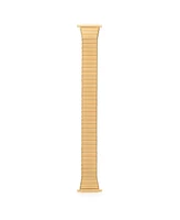 Speidel Men's Twist-o-Flex Tapered 18-24MM Adjustable End Bands Gold- Regular, Straight End