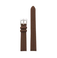 Speidel Ladies Stitched Calfskin Leather Band in 13mm Black- Long