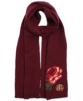 Lauren Ralph Lauren Flower Intarsia Knit Scarf