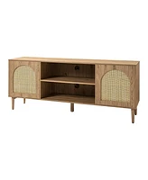 Hulala Home Modern Uirico Tv Stand for TVs up to 65" with Push-to-open Doors